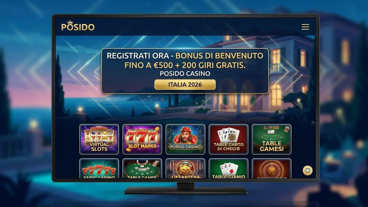 Registrazione con bonus su Posido